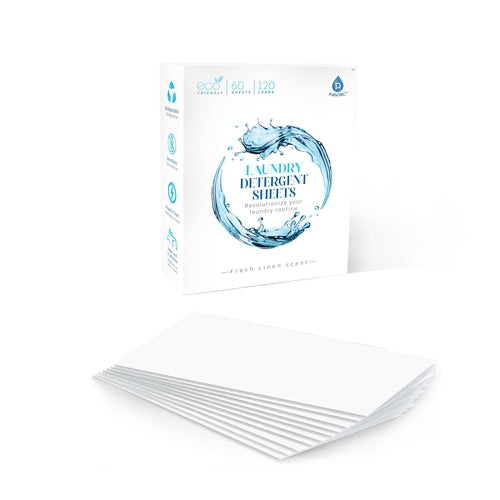 Natural Laundry Detergent Sheets ,Eco Friendly– Fresh Linen Scent Blush Apollo