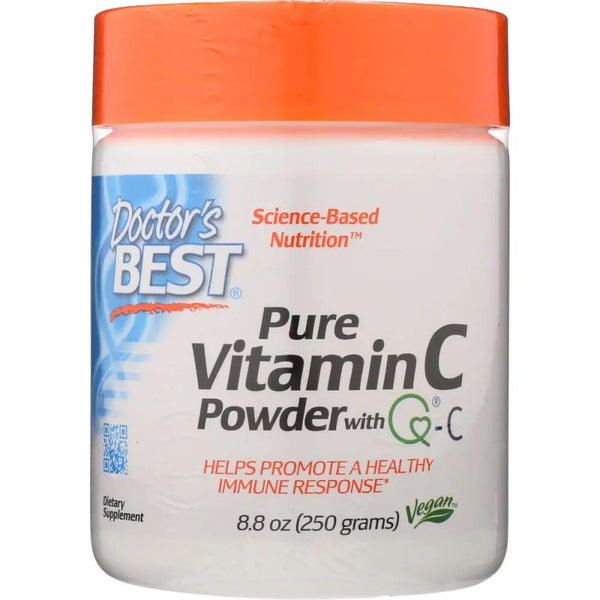 Doctor's Best Pure Vitamin C Powder with Q-C – 8.8 oz (250 g) | Immune Support & Antioxidant Protection-Bask & Buy