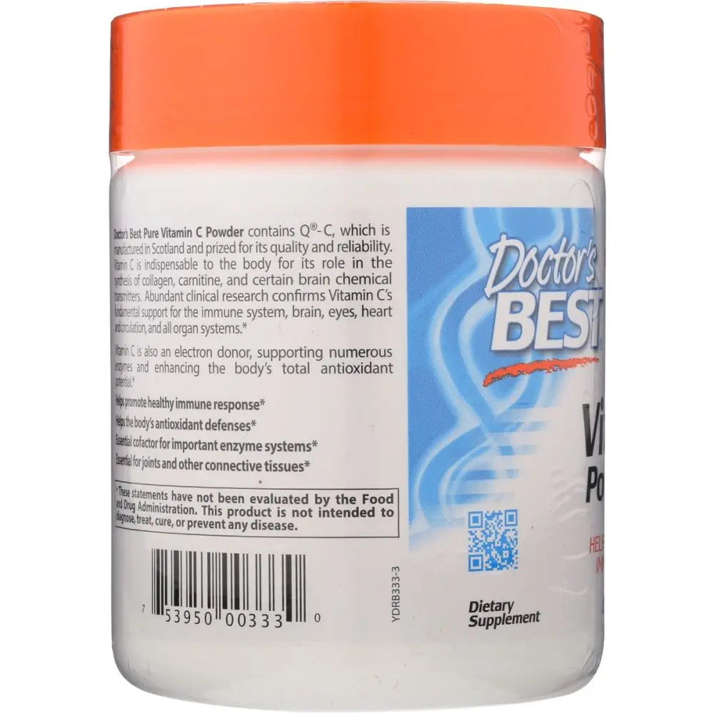 Doctor's Best Pure Vitamin C Powder with Q-C – 8.8 oz (250 g) | Immune Support & Antioxidant Protection-Bask & Buy