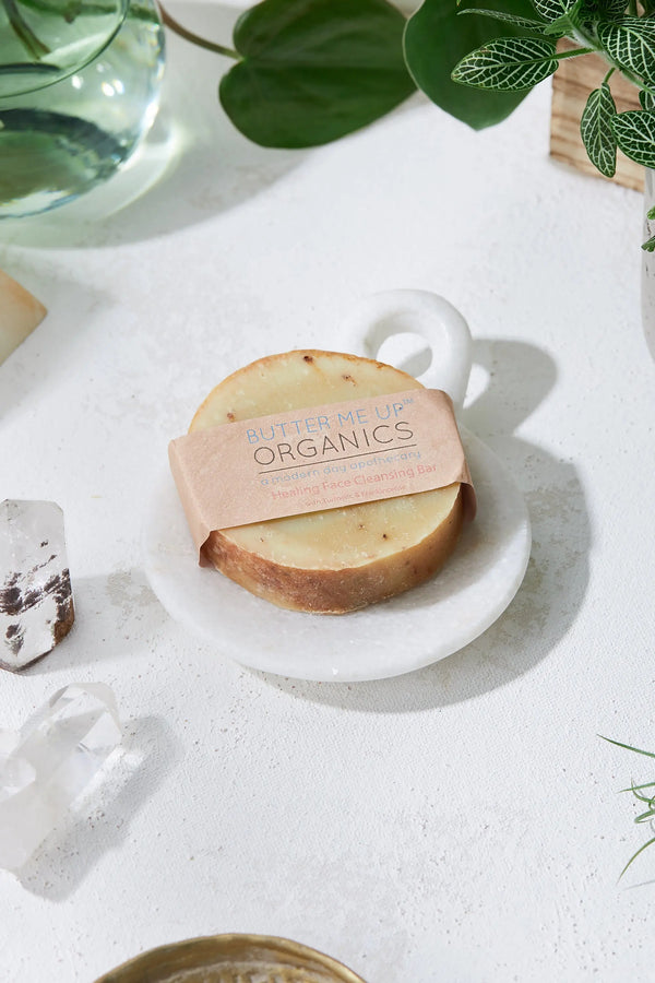 Healing Organic Facial Bar / Frankincense and Myrrh / Turmeric /-Bask & Buy