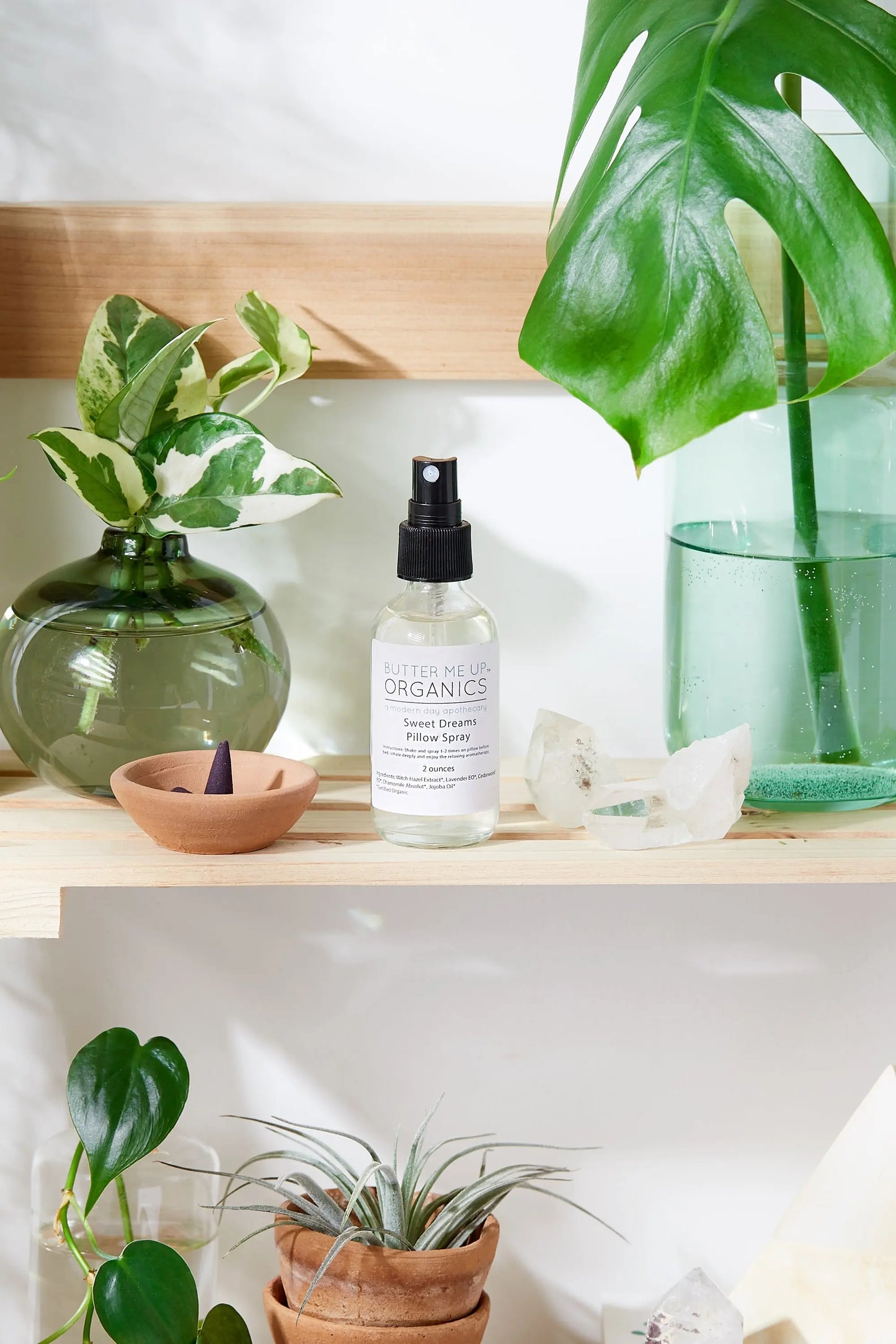 Organic Pillow Mist / Aromatherapy  / Relaxing Essential Oils / Gentle-Bask & Buy