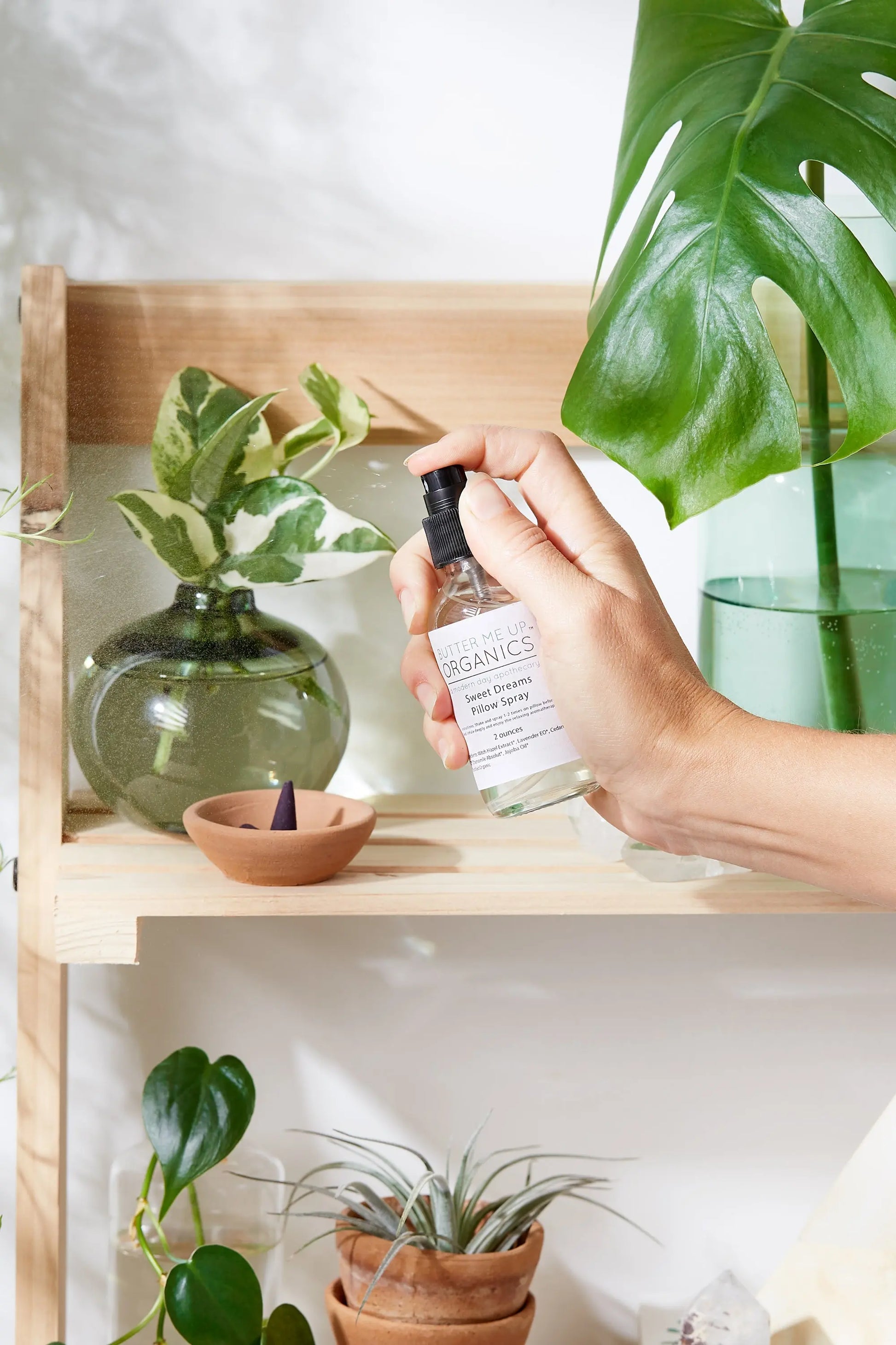 Organic Pillow Mist / Aromatherapy  / Relaxing Essential Oils / Gentle-Bask & Buy