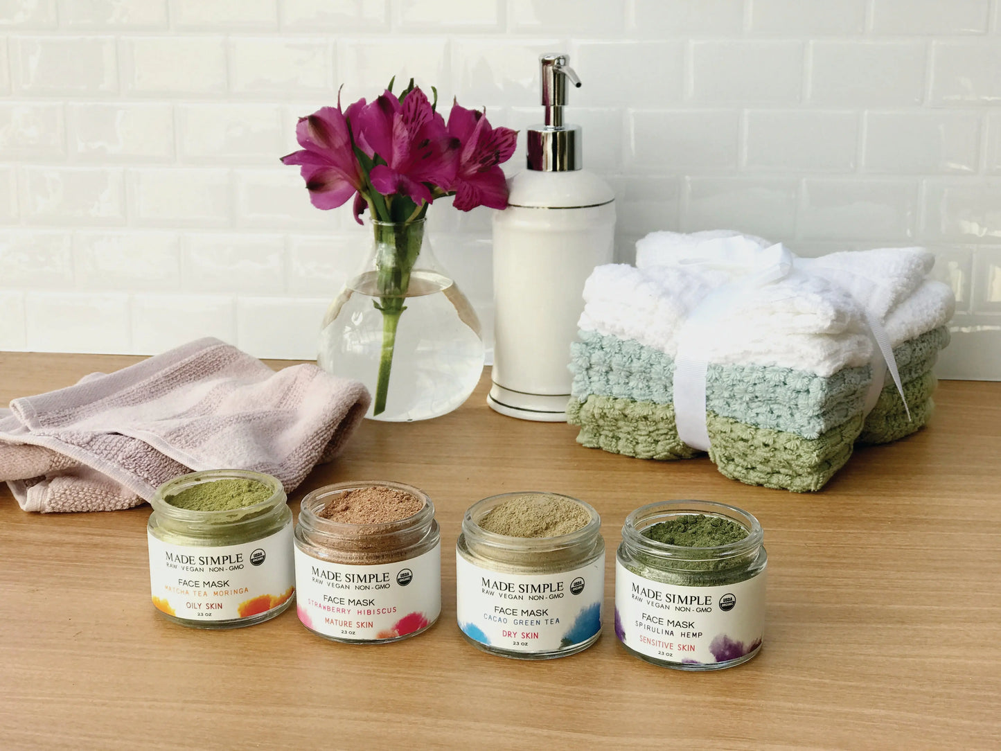 Match Tea Moringa Face Mask - Certified Organic & Vegan-Bask & Buy