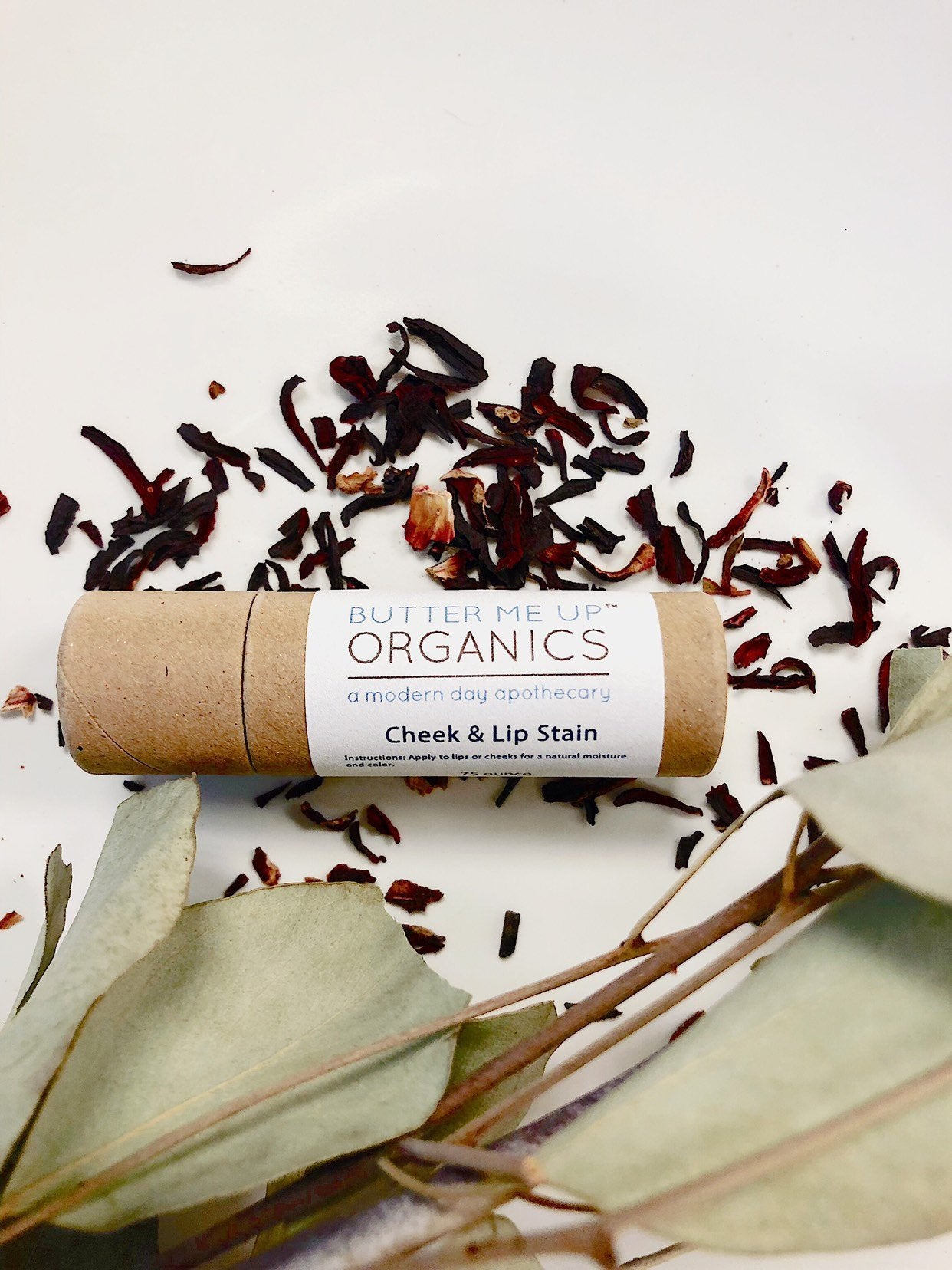 Organic Natural Cheek And Lip Stain / Lip Color / Organic Tinted Lip White Smokey