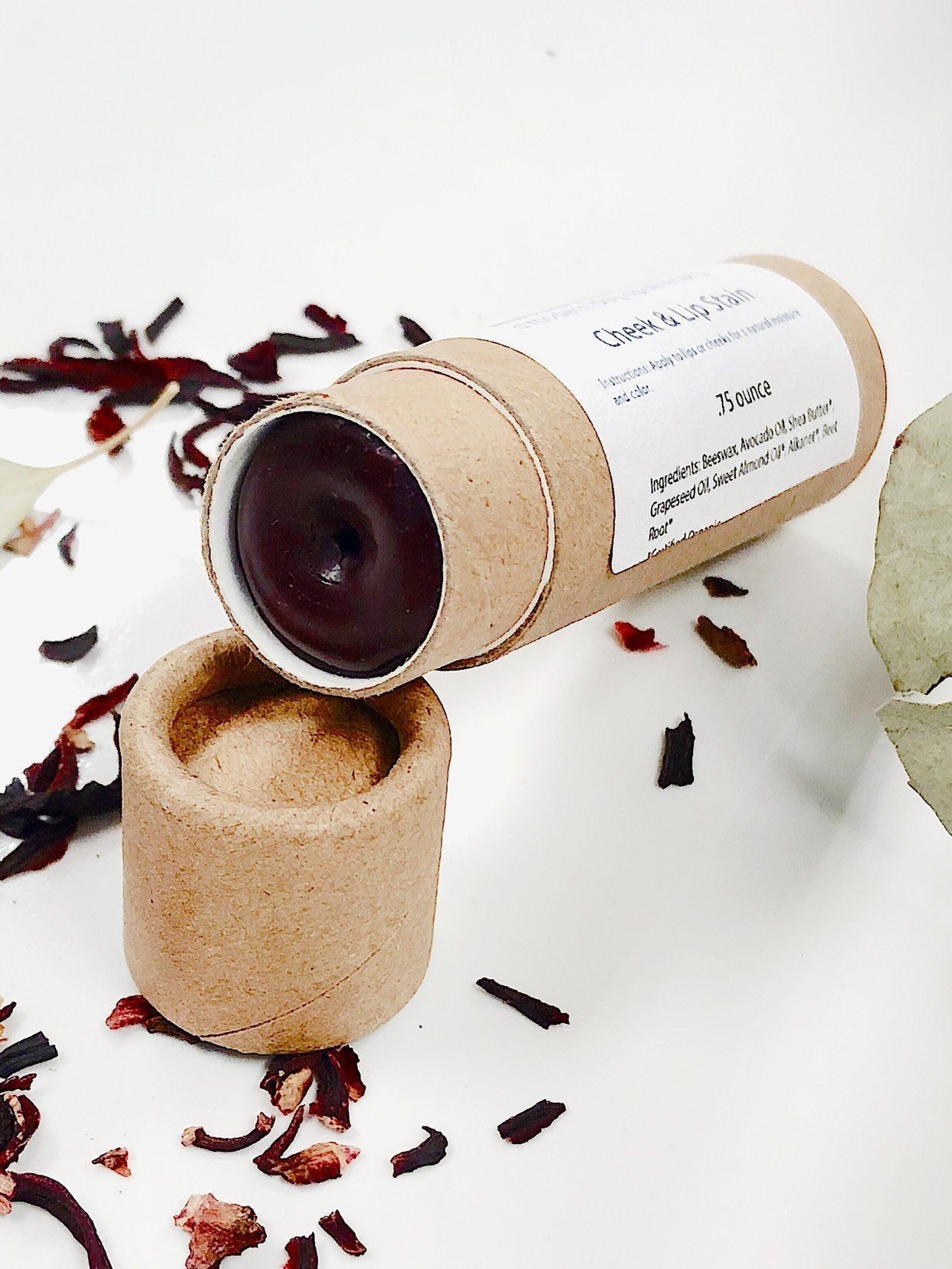 Organic Natural Cheek And Lip Stain / Lip Color / Organic Tinted Lip White Smokey