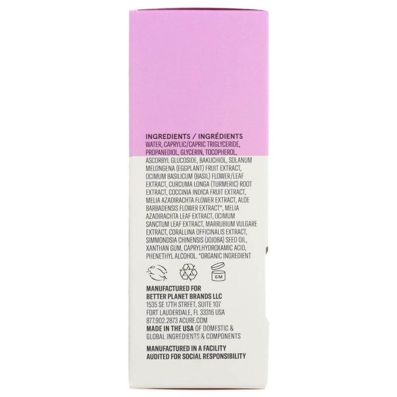 ACURE Radically Rejuvenating Dual Phase Bakuchiol Serum – 0.67 fl oz | Plant-Based Retinol Alternative for Youthful Glow